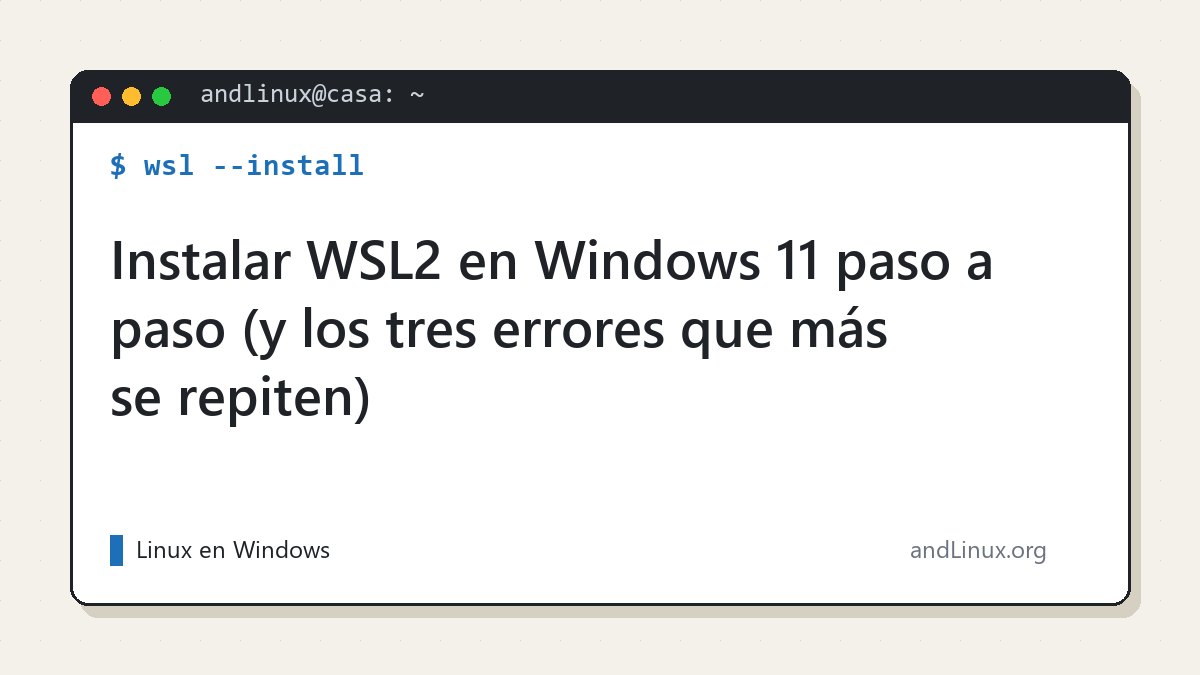 Instalar WSL2 en Windows 11 paso a paso (y los tres errores que más se repiten)
